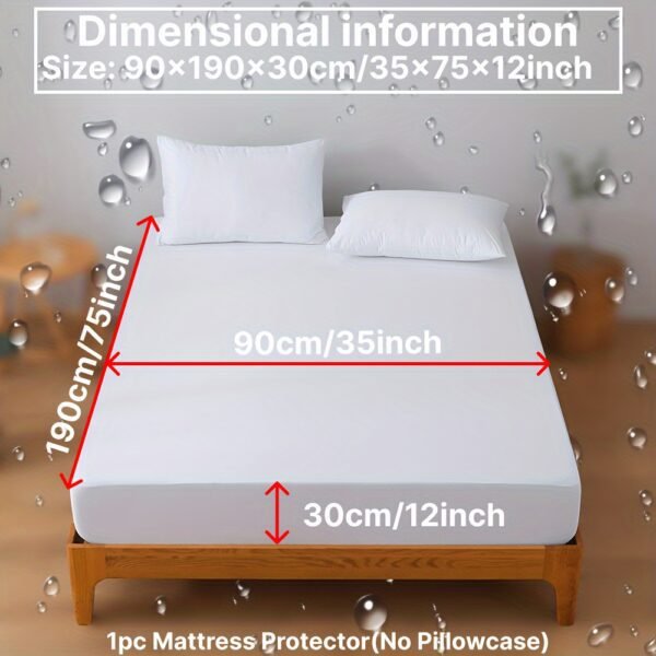 Ultra-Soft & Breathable Mattress Protector - High Elasticity, Easy-Clean Solid Color Fitted Sheet for Bedroom, Guest Room, Hotel, Dorms (No Pillowcase or Insert) - Image 31