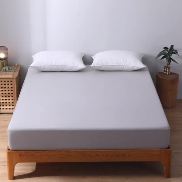 Ultra-Soft & Breathable Mattress Protector - High Elasticity, Easy-Clean Solid Color Fitted Sheet for Bedroom, Guest Room, Hotel, Dorms (No Pillowcase or Insert) - Image 21