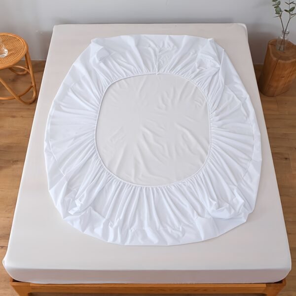 Ultra-Soft & Breathable Mattress Protector - High Elasticity, Easy-Clean Solid Color Fitted Sheet for Bedroom, Guest Room, Hotel, Dorms (No Pillowcase or Insert) - Image 16