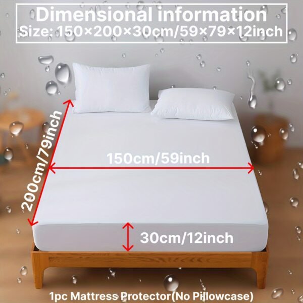 Ultra-Soft & Breathable Mattress Protector - High Elasticity, Easy-Clean Solid Color Fitted Sheet for Bedroom, Guest Room, Hotel, Dorms (No Pillowcase or Insert) - Image 37