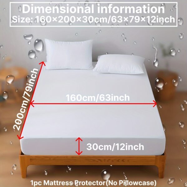 Ultra-Soft & Breathable Mattress Protector - High Elasticity, Easy-Clean Solid Color Fitted Sheet for Bedroom, Guest Room, Hotel, Dorms (No Pillowcase or Insert) - Image 38