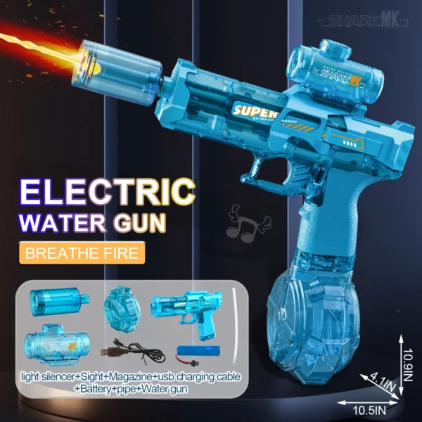 Children High Pressure Electric Water Gun Toys Summer Outdoor Beach Pool Garden Fight Games Kids Automatic Bursts Watergun Gifts - Image 11