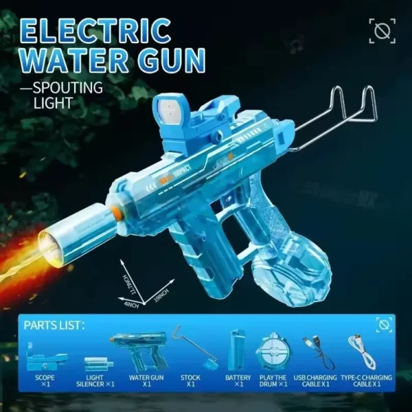 Children High Pressure Electric Water Gun Toys Summer Outdoor Beach Pool Garden Fight Games Kids Automatic Bursts Watergun Gifts - Image 15