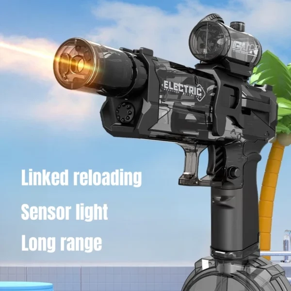 Children High Pressure Electric Water Gun Toys Summer Outdoor Beach Pool Garden Fight Games Kids Automatic Bursts Watergun Gifts - Image 2