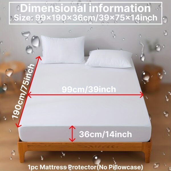 Ultra-Soft & Breathable Mattress Protector - High Elasticity, Easy-Clean Solid Color Fitted Sheet for Bedroom, Guest Room, Hotel, Dorms (No Pillowcase or Insert) - Image 27
