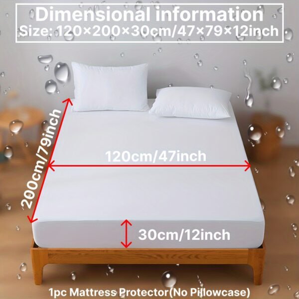 Ultra-Soft & Breathable Mattress Protector - High Elasticity, Easy-Clean Solid Color Fitted Sheet for Bedroom, Guest Room, Hotel, Dorms (No Pillowcase or Insert) - Image 34