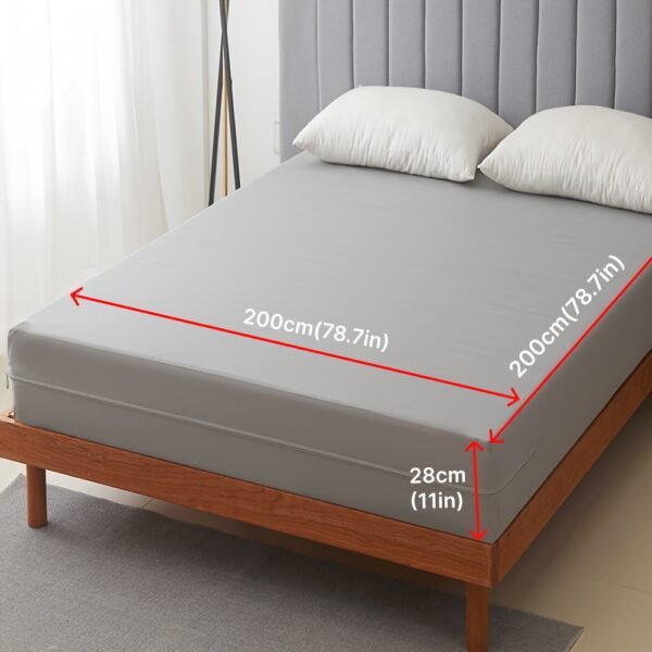 1pc 6-Sided Full Mattress Protector with Zipper, Deep Pocket Fitted Sheet Protector, Multiple Sizes Suitable for Single Bed/Double Bed - Image 34